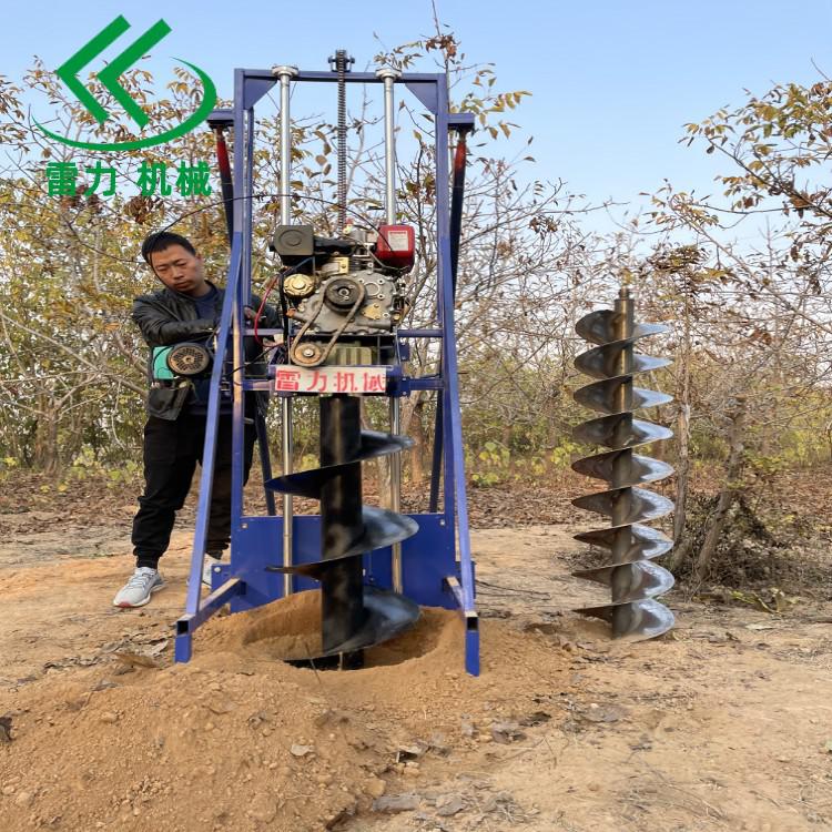 全自動栽電線桿挖坑機深度打洞新征程